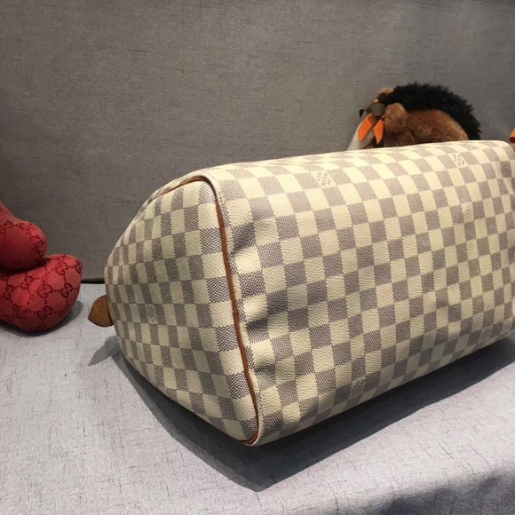 Sold-Louis Vuitton Damier Azur Speedy35 - Picture 4 of 7